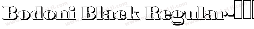 Bodoni Black Regular字体转换